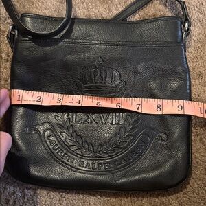 Ralph Lauren Black Leather Crossbody Bag